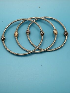 John Medeiros Set of 3 Bangles- beautiful condition!